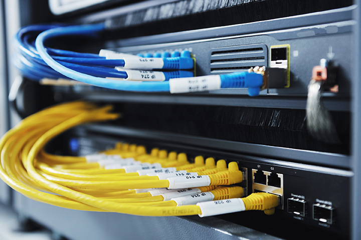 network server room cabling